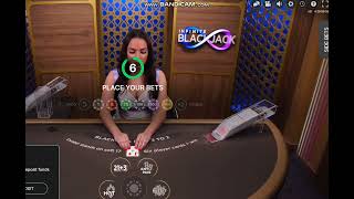 EVOLUTION GAMING- INFINITE BLACKJACK- WHAT ARE YOU DOING STEP BRO