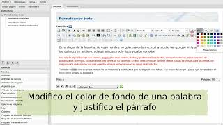 eXeLearning. iDevice texto libre. Formateo de textos