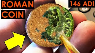 Ancient Coin Restoration - Full Process & Interesting Results - Empress Faustina the Elder