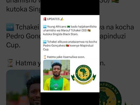 Marouf Tchakei Na Yanga Hawajamalizana 