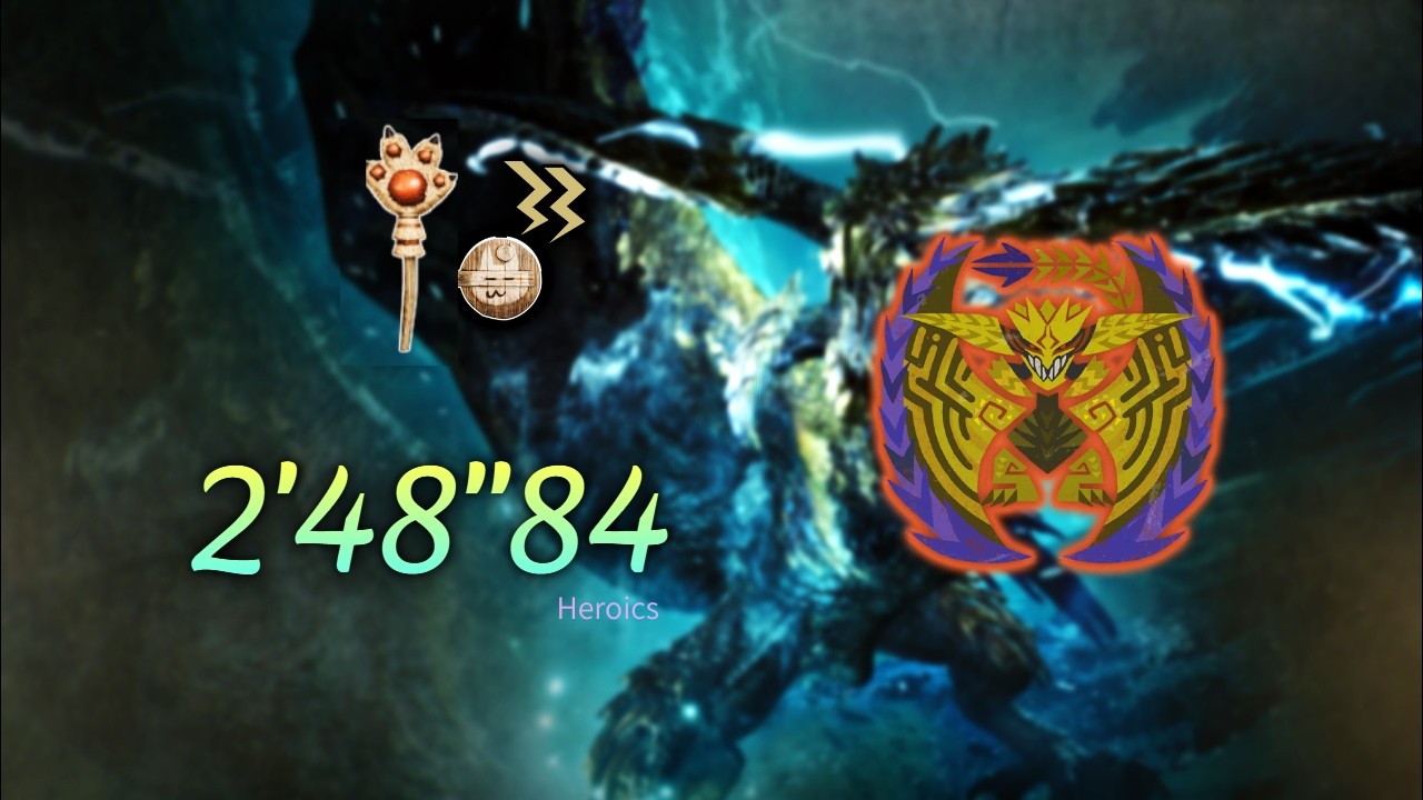 【MHWs】にゃんにゃん棒で歴戦王レダウいってみた！無言の閃耀 / 2'48