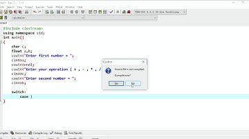 How to build calculator in c++ using switch statments