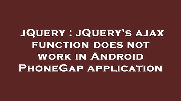 jQuery : jQuery