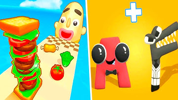 Sandwich Runner | Alphabet Lore - Gameplay Walkthrough All Level (iOS,Android) NEW APK MEGA