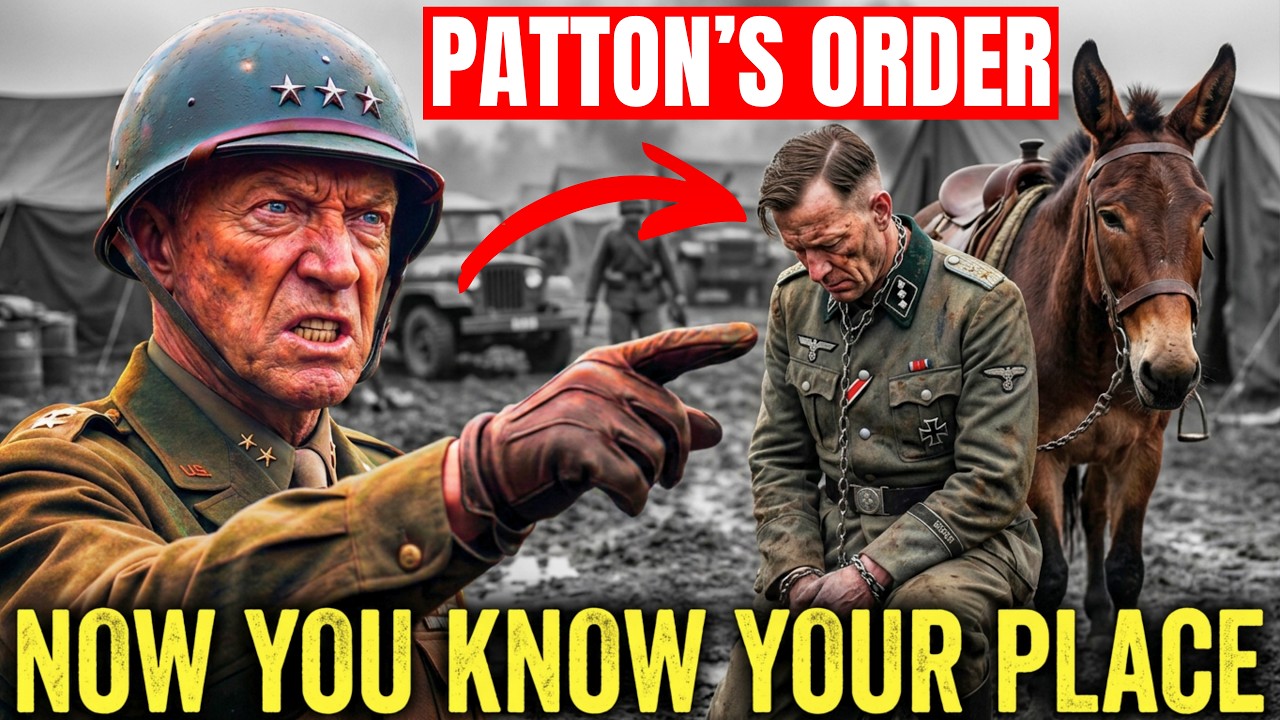 The SS Colonel Who Refused to "Walk with Peasants" — Patton Chained Him to a Supply Mule