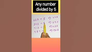 Division Tricks | Division by 5