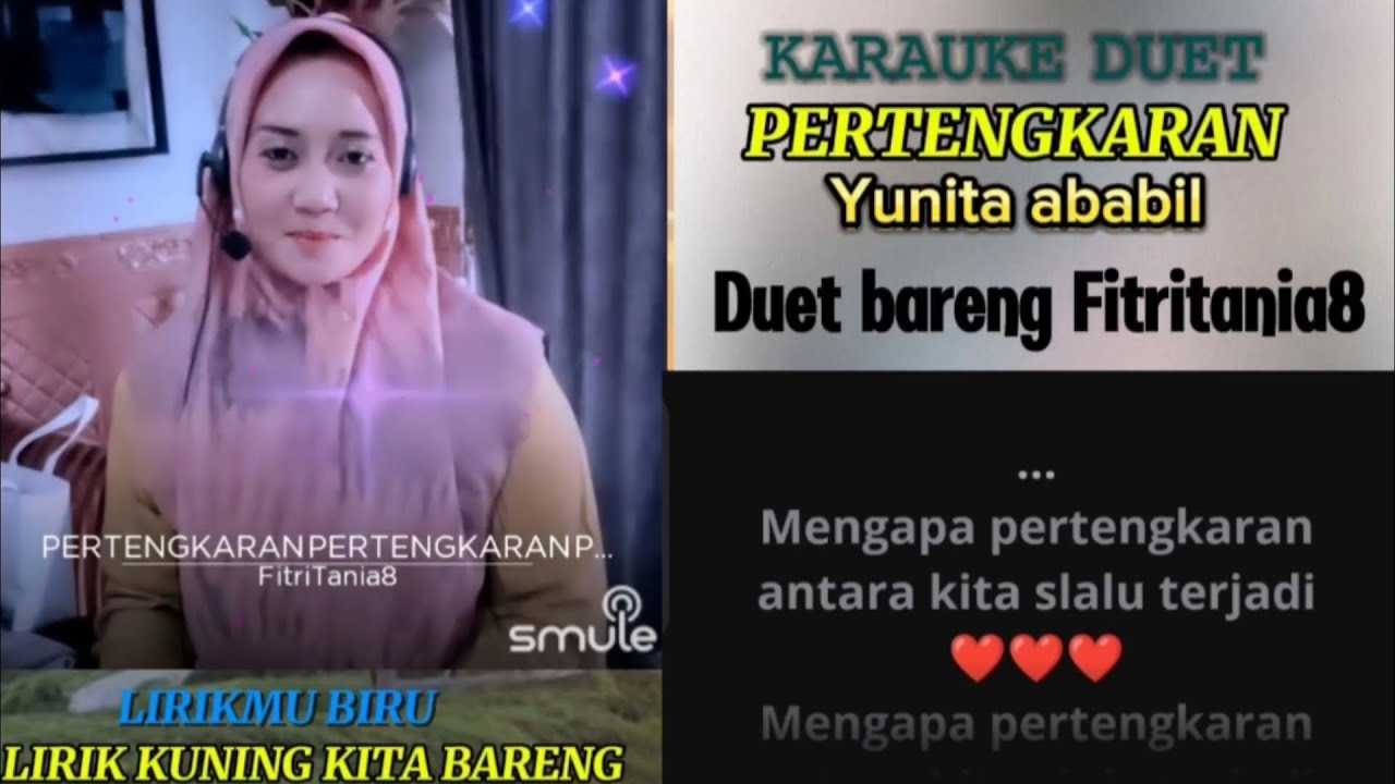 PERTENGKARAN/KARAUKE DUET SMULE/DUET BARENG FITRITANIA8