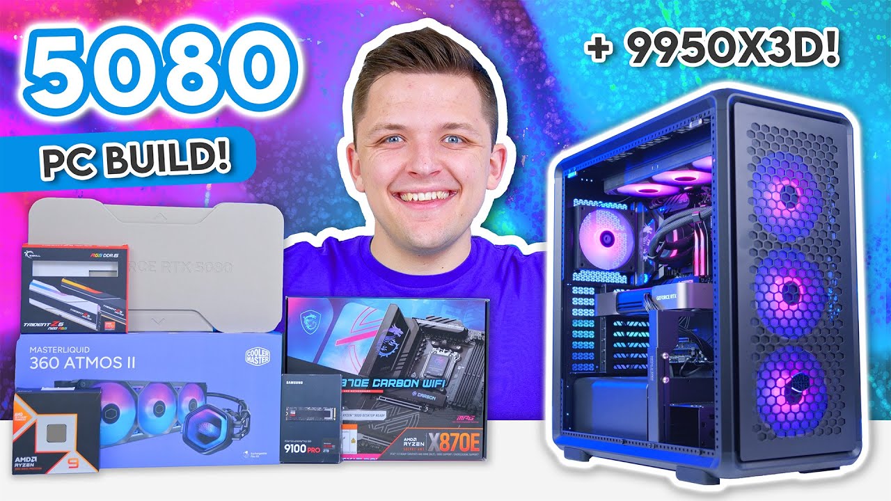 Ultimate 4K Gaming PC Build 2025! 👀 [RTX 5080 & Ryzen 9950X3D w/ Benchmarks]