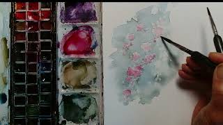 How to Layer Watercolor Pink Flowers for Depth & Detail!