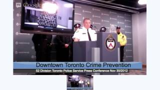 Prevent Distraction Thefts Downtown Toronto Holiday Crime Prevention Campaign Launch