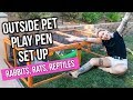 DIY OUTSIDE PET PLAY PEN for Rabbits, Rats & Reptiles | KristenLeannimal