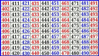 Counting Video 401 To 500. Ginti Video.