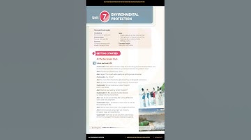 Unit 7 ENVIRONMENTAL PROTECTION