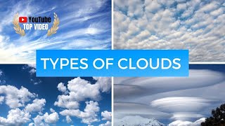 Cloud types: stratus, cumulus, cirrus, nimbus + strange formations Resimi