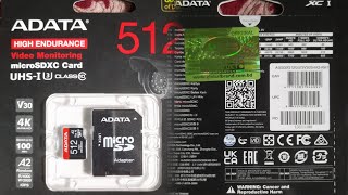 ADATA High-Endurance 512GB UHS-I Class 10 sd @globalbrandplc @ADATAGroup
