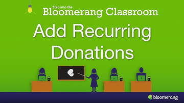 Add Recurring Donations