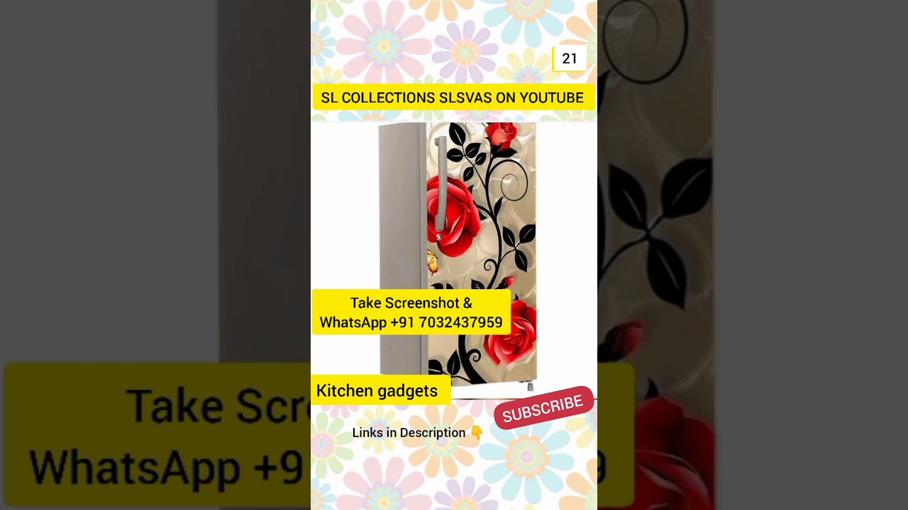21.Fridge stickers,fridge covers,kitchen gadgets,kitchen appliances,#shortsfeed #onlineshopping