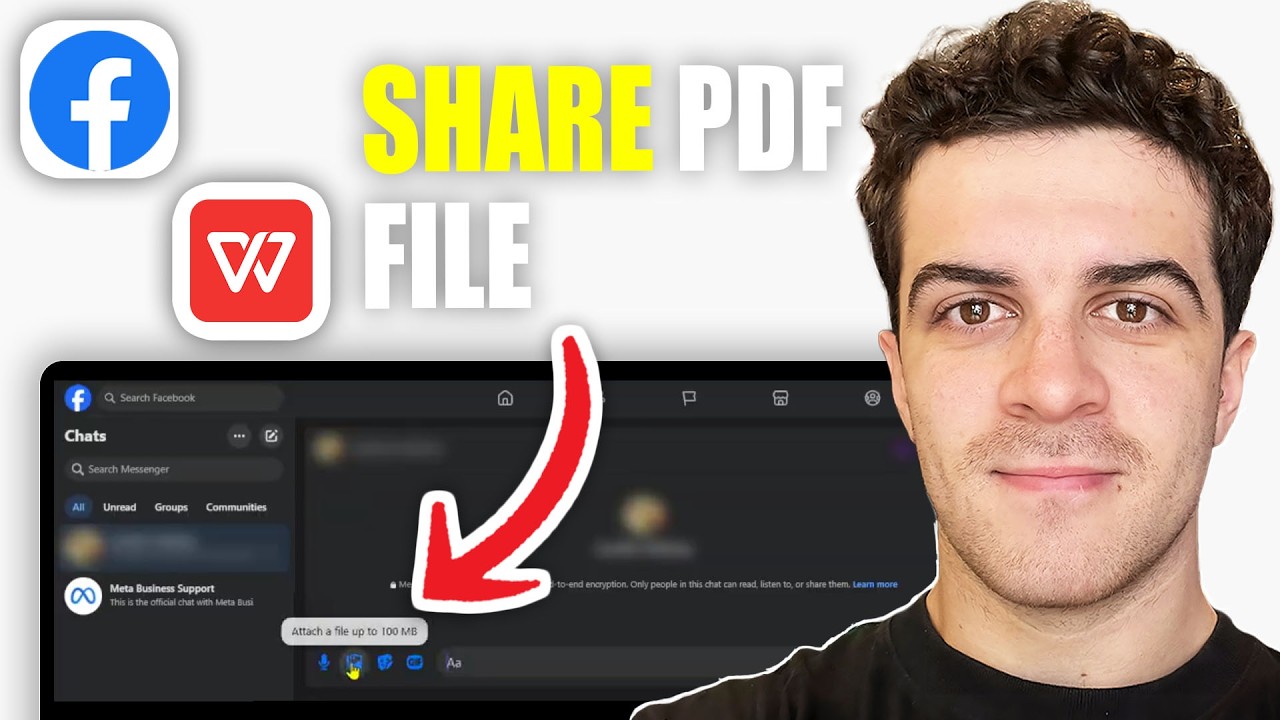 How to Share a PDF File on Facebook Messenger From Wps Office (2026 ...