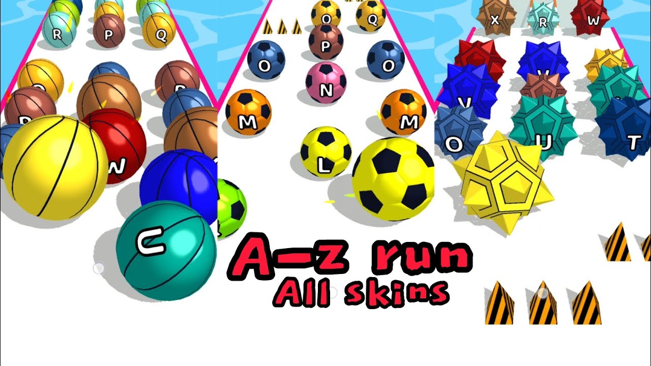 a-z run|all skins unlocked gameplay walkthrough|#azrun #game # ...