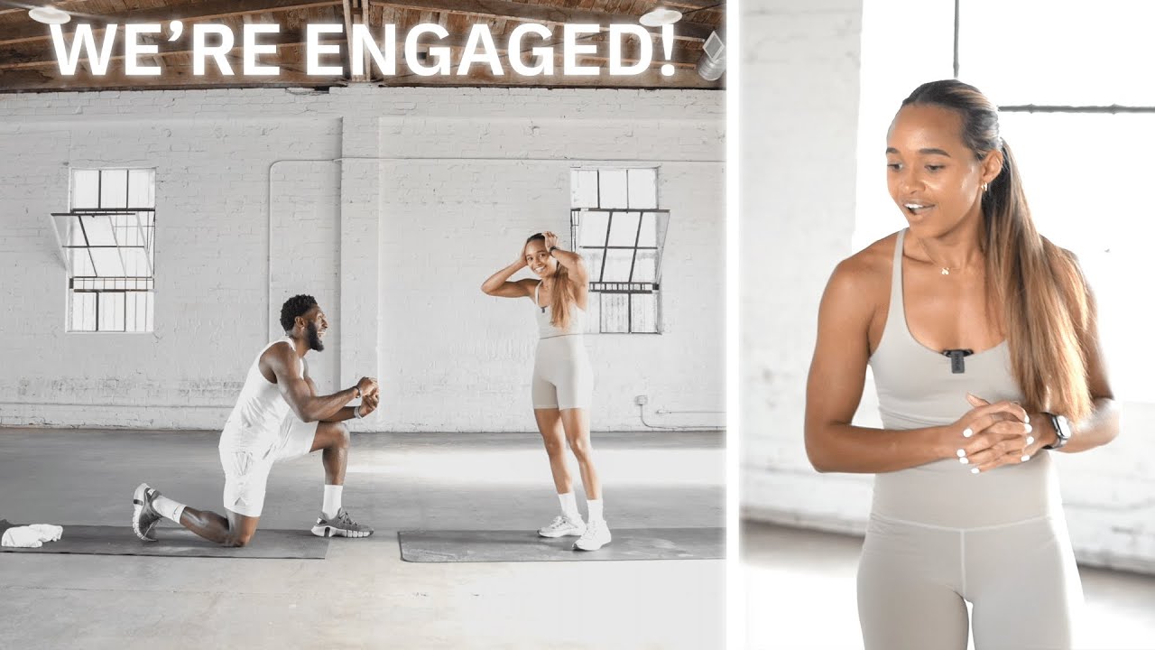 WE'RE ENGAGED! // How Juice Turned A Workout Video Into A Proposal 💍