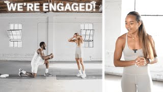 WE'RE ENGAGED! \/\/ How Juice Turned A Workout Video Into A Proposal 💍