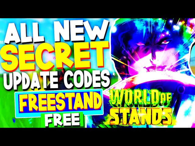 World Of Stands Codes (December 2023) - Roblox