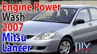 DIY HOW TO PRESSURE WASH ENGINE BAY 2007 MITSUBISHI LANCER