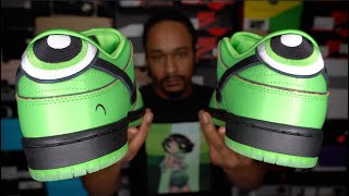 Buttercup Powerpuff Girls SB Dunks Review with On Feet Footage