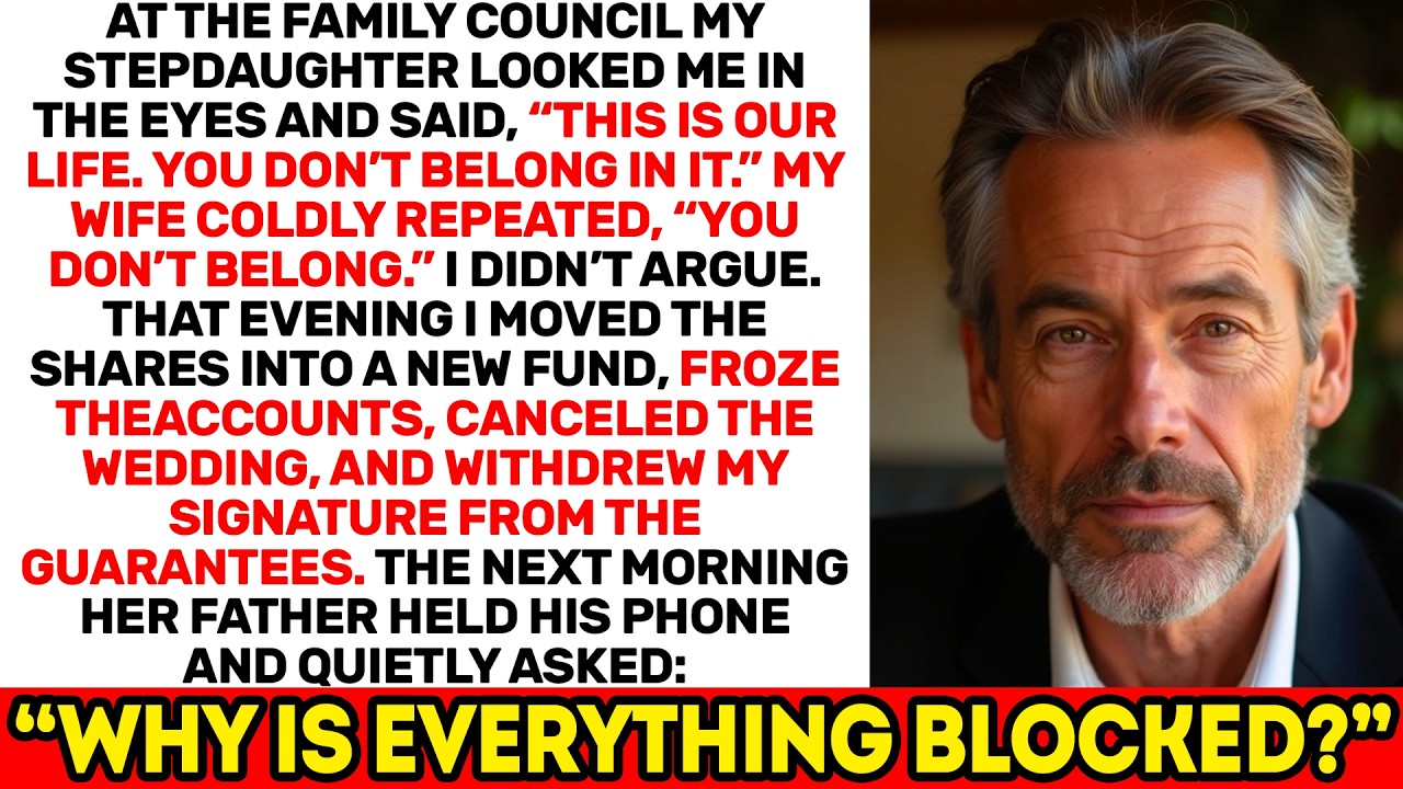 At the Family Council My Wife Said I Didn’t Belong — By Morning Everything Was Blocked