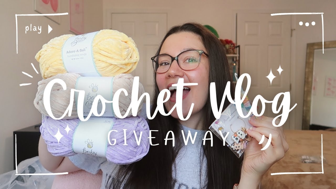 CROCHET VLOG 🧶 A DAY IN THE LIFE OF A SMALL BUSINESS OWNER ✨ GIVEAWAY 💌
