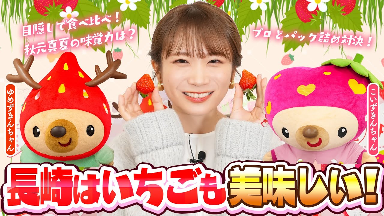長崎県は「いちご」も美味しいんです！！秋元真夏が生産者と長崎いちご
