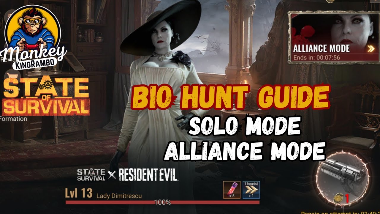 STATE OF SURVIVAL x RESIDENT EVIL: BIO HUNT GUIDE - SOLO & ALLIANCE MODE