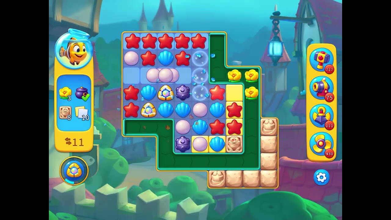 Fishdom level 9943 no boosters フィッシュダム ノーマル - YouTube