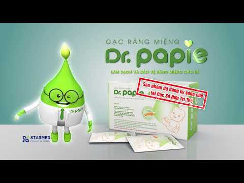 Video Gạc răng miệng Dr.Papie - Bộ 4 thành phần hiệp đồng... - youtube