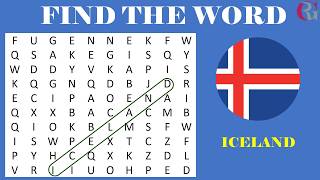 🔎 WORD SEARCH CHALLENGE: Find the Hidden COUNTRIES! 🌎 Test Your Brain Power & Speed! 🧠✨ screenshot 5