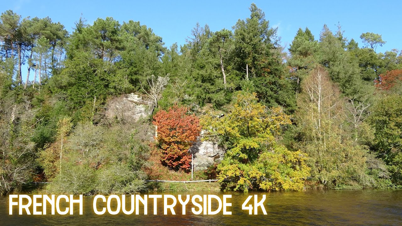 French Countryside filmed in 4K  - Walk along the river Blavet  ( Life in France filmed in 4k )