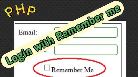 How to create login with remember me in php| Hindi