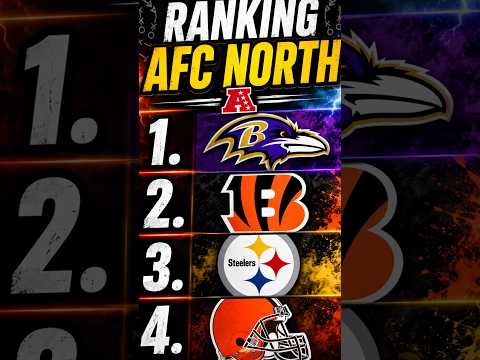 Scoreboard, Game, Text. Text: RANKING 1. AFC NORTH A 1. B 2. 2. 3. Steelers 4.
