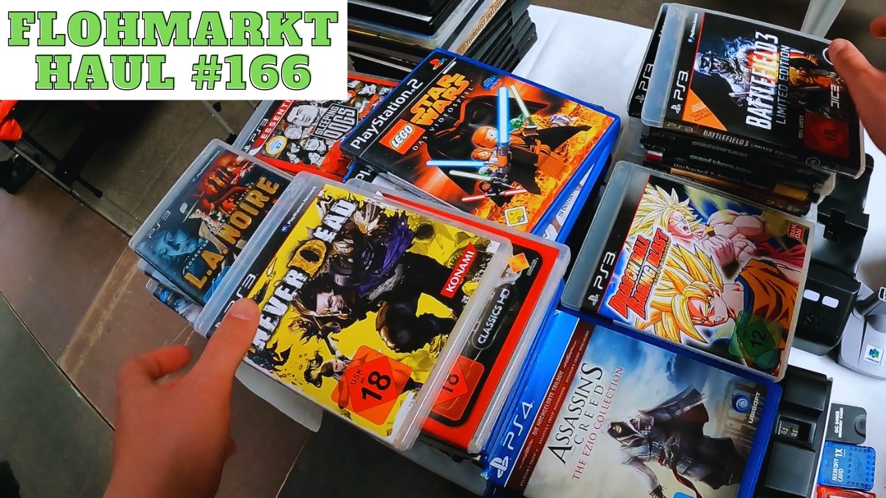 Flohmarkt Schnäppchenjagd - Pokemon, Luxusuhr Buch, Nintendo & mehr 🤯 (Geldexperiment)
