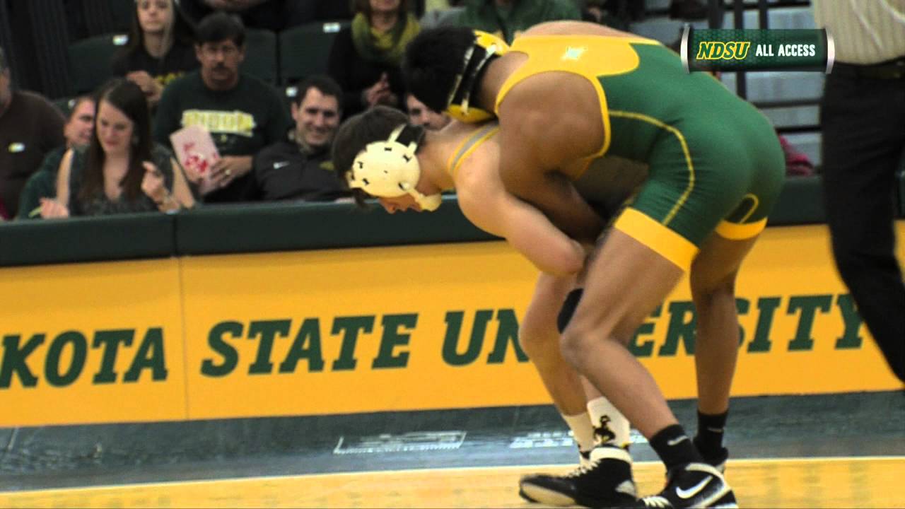 NDSU Wrestling Falls to Wyoming 2713 YouTube