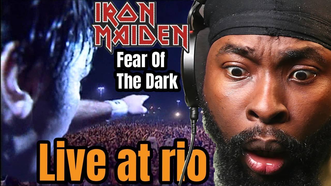 Фанат хип-хопа впервые ОТРЕАКТИРУЕТ на песню Iron Maiden «Fear Of The Dark» (концерт в Rock In Rio)