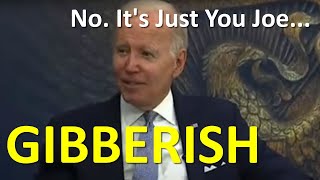 Biden Rambles Gibberish: "Does that make any sense to anyone?"