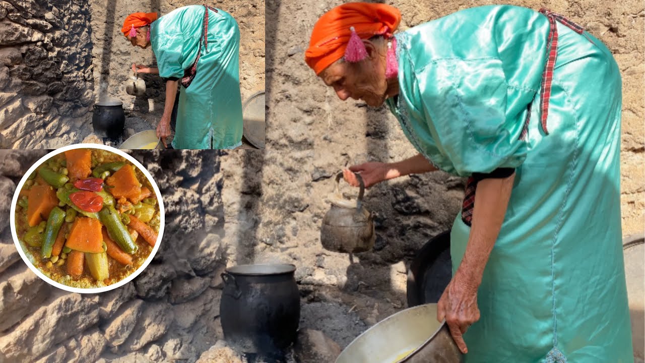 مي مباركة تحمسات + كسكسو ديال زمان وجدات + علي كانون طيبات 🥰 مراة لي جات عندنا فرحات 😋🎉❤️