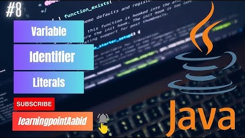 variable, identifiers and constant in java