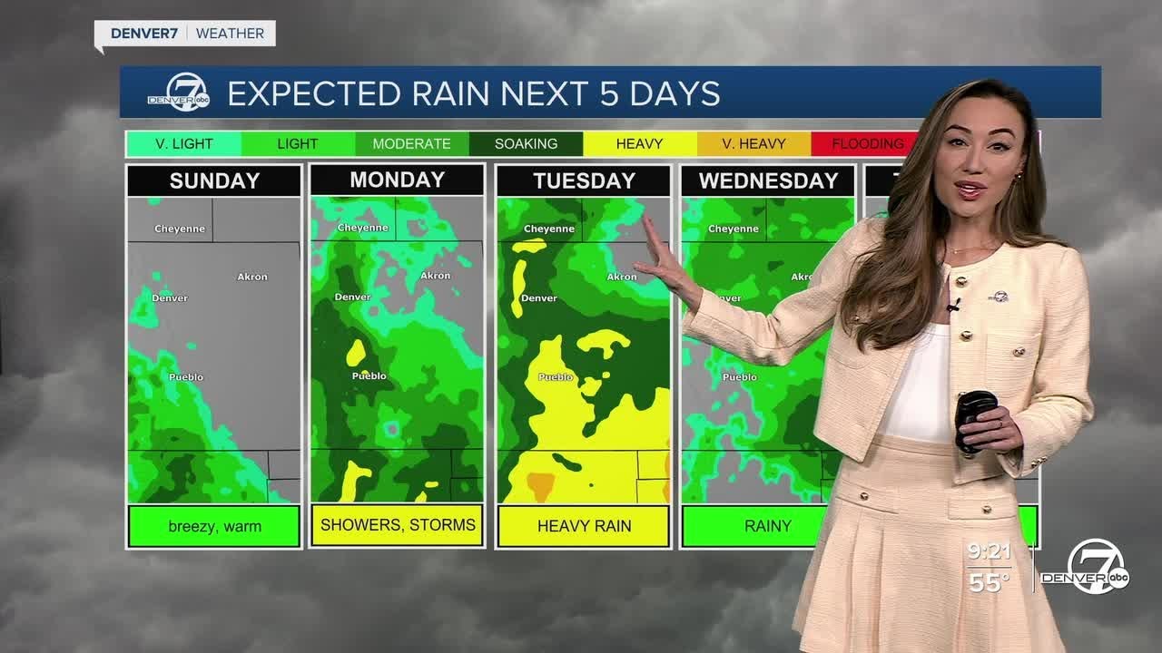 Warm and breezy Sunday, ahead of widespread precipitation next week ...