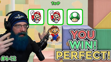 YOU WIN!  PERFECT! | Super Mario Maker 2 - Expert No Skip Challenge For 1000 Clears [4-12]