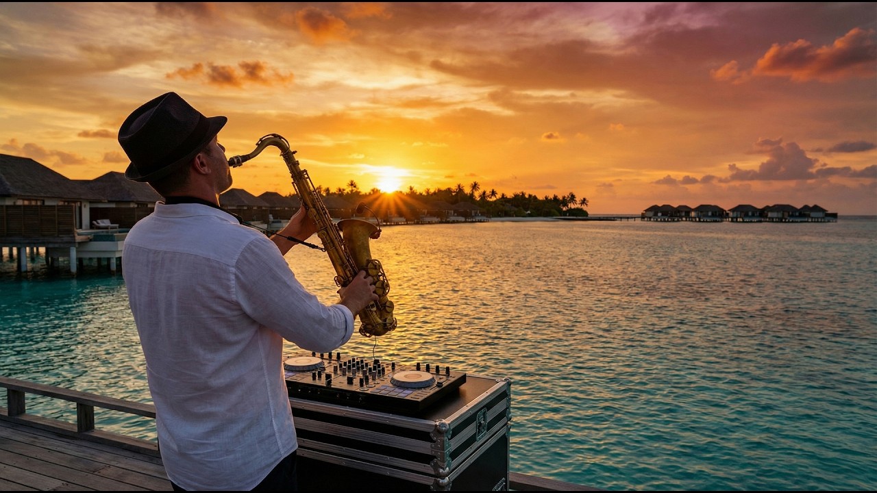 Maldives Sunset 🌅 Afro House & Sax | Emotional Deep House for the Soul