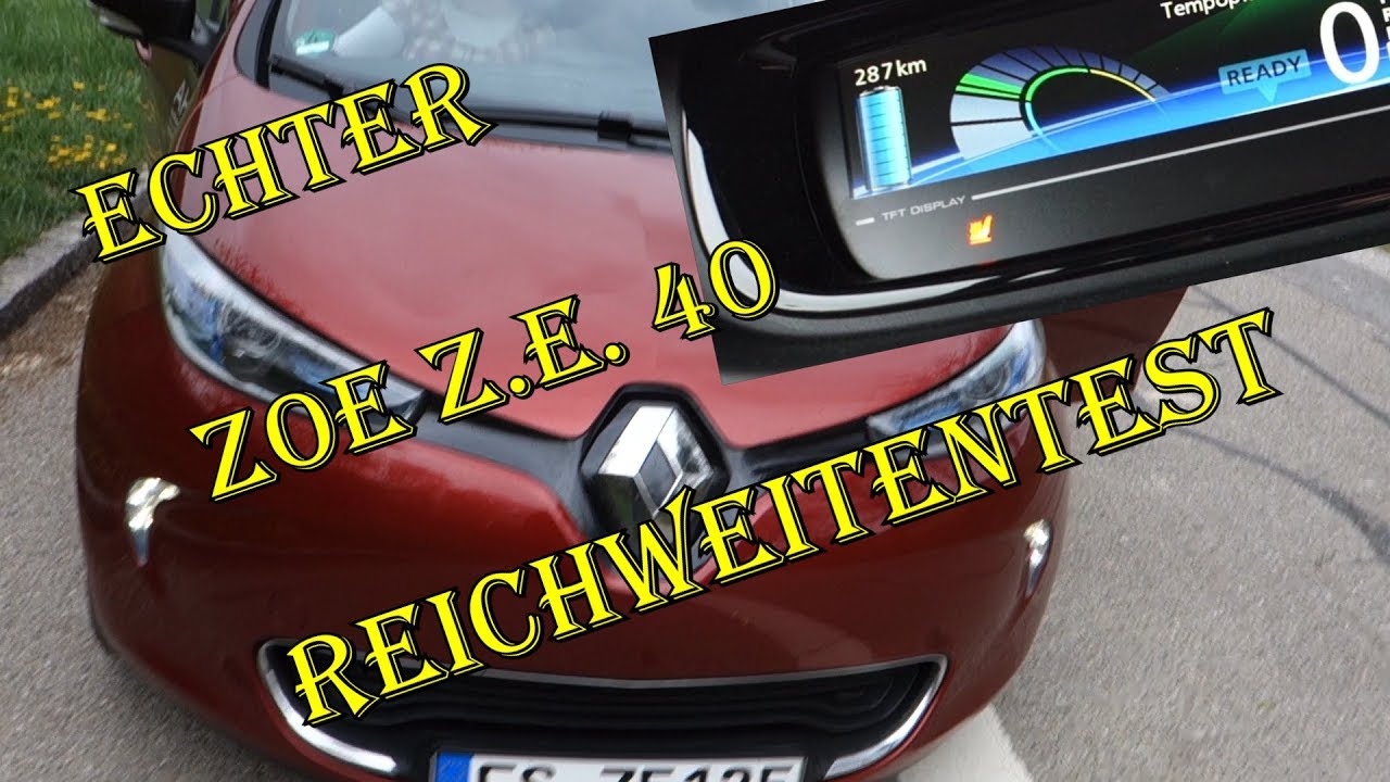Erster echter Reichweitentest Renault Zoe Z.E. 40