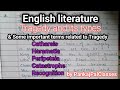 Tragedy in English Literature | Types of Tragedy &amp; key terms | PankajPalClasses