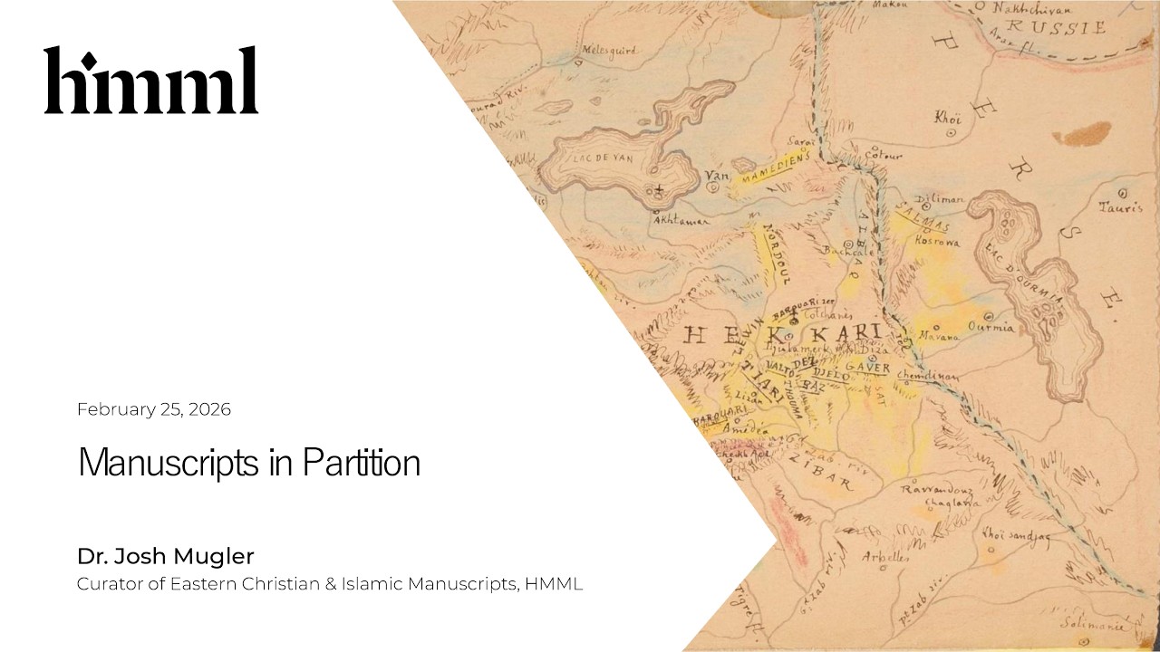 Winter Lecture Series: Manuscripts in Partition